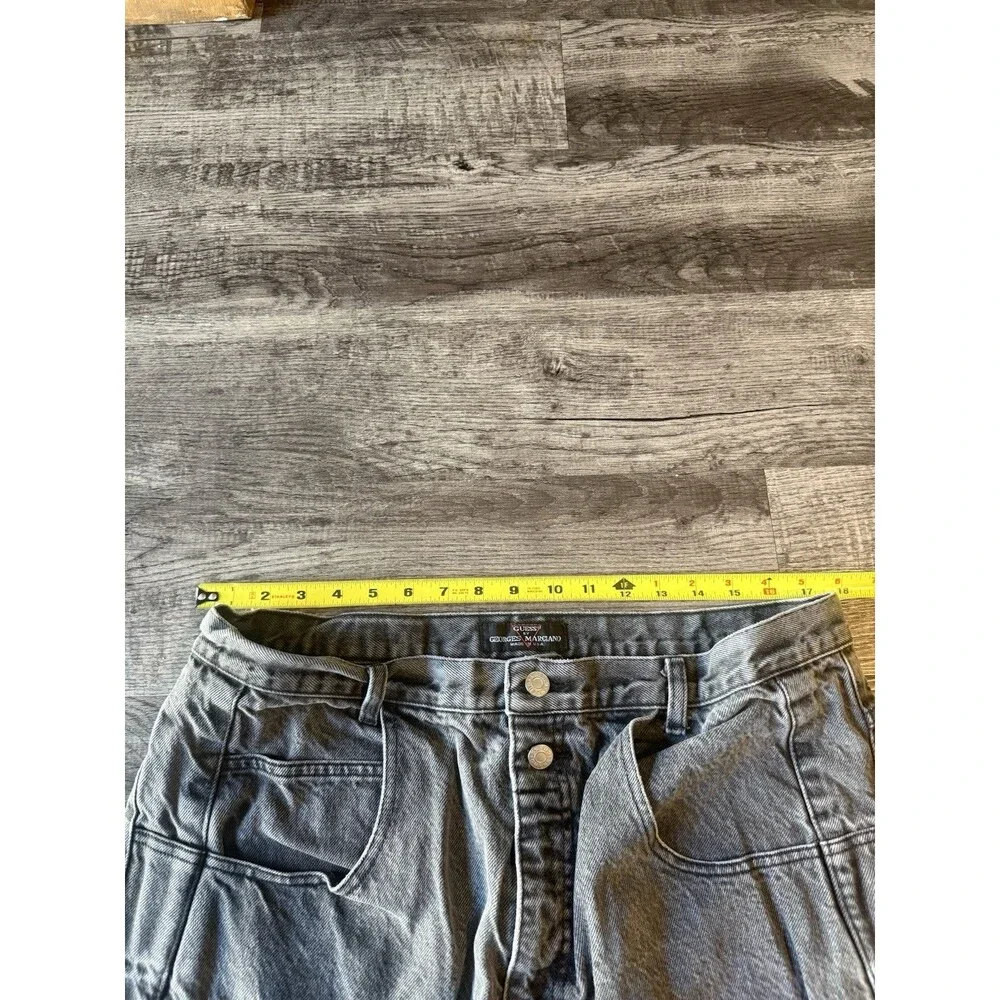 Vintage Guess by Georges Marciano Jeans Mens 40x32 Acid Wash Gray USA Made Denim
